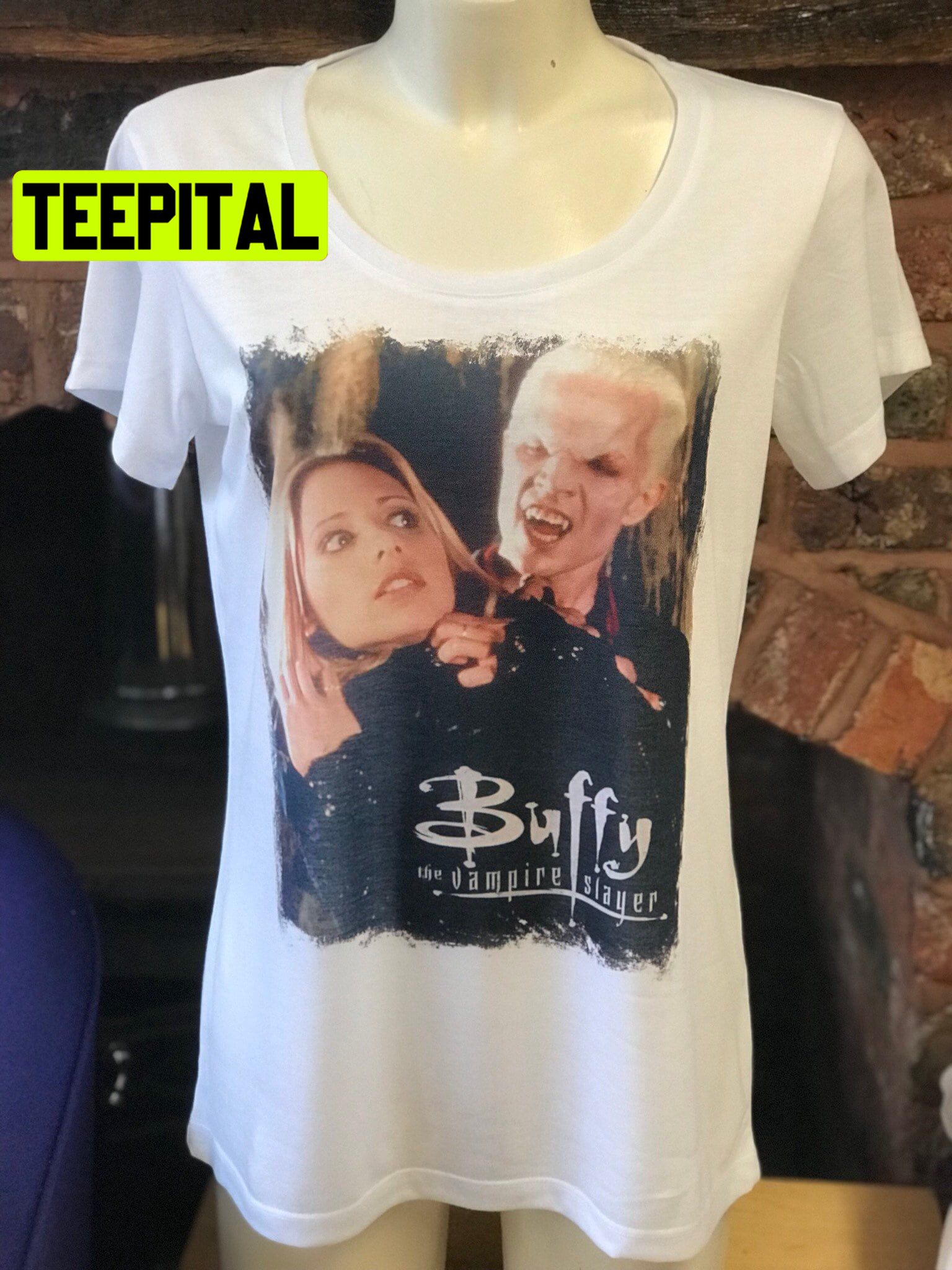 Buffy The Vampire Slayer Buffy & Vampire Spike Halloween Trending Unsiex T-Shirt