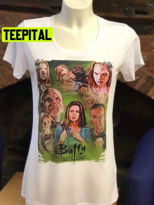 Buffy The Vampire Slayer Cast Season 3 The Wish White Cordelia Giles Anya Willow Halloween Trending Unsiex T-Shirt