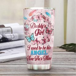 Butterfly In Heaven My Daddy Stainless Steel Cup