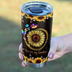 Butterfly My Sunshine Sunflower Stainless Steel Cup