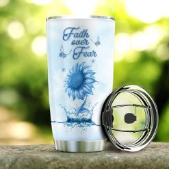 Butterfly Sunflower Faith Stainless Steel Cup