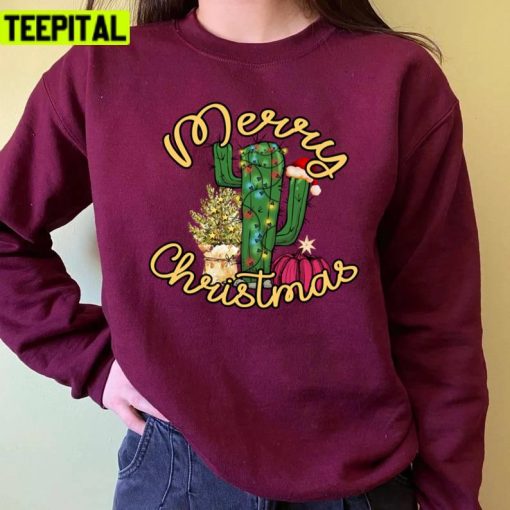 Cactus Christmas Design This Is My Christmas Treen Unisex Sweatshirt