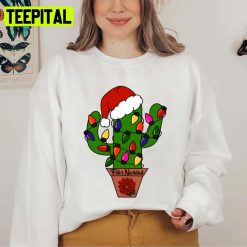 Cactus Wearing Red Santa Hat Christmas Unisex Sweatshirt