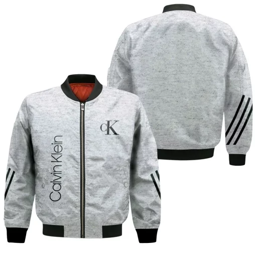 Calvin Klein Three Stripes 3d Jersey Bomber Jacket