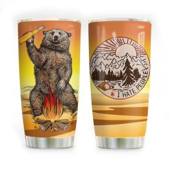 Camping Bear Beer Stainless Steel Cup