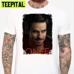 Captain Hook Once Upon A Time White Halloween Trending Unsiex T-Shirt