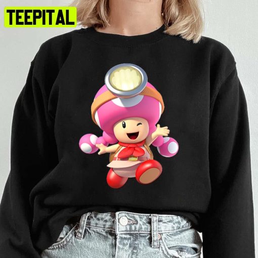 Captain Toadette Fun Game Art Unisex Sweatshirt