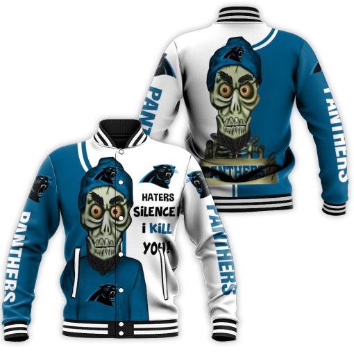 Carolina Panthers Haters I Kill You 3d Baseball Jacket