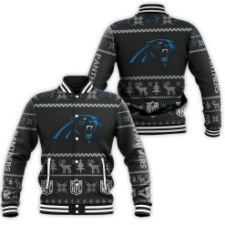 Carolina Panthers Nfl Ugly Sweatshirt Christmas 3d Baseball Jacket