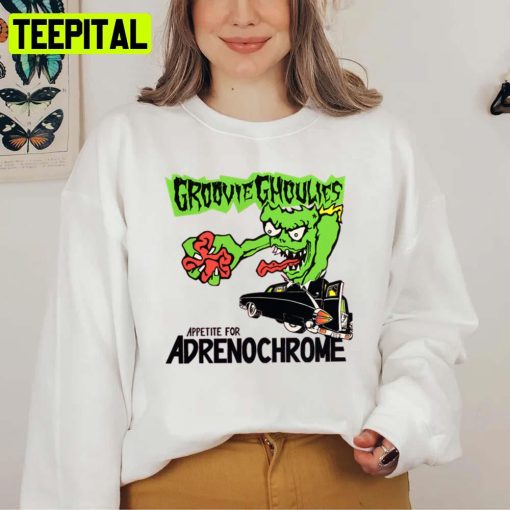 Cartoon Adrenochrome Groovie Goulies Unisex Sweatshirt