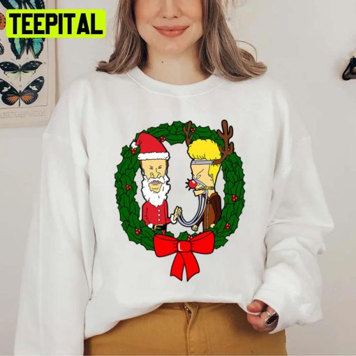 Cartoon Beavis And Butthead Christmas Unisex Sweatshirt