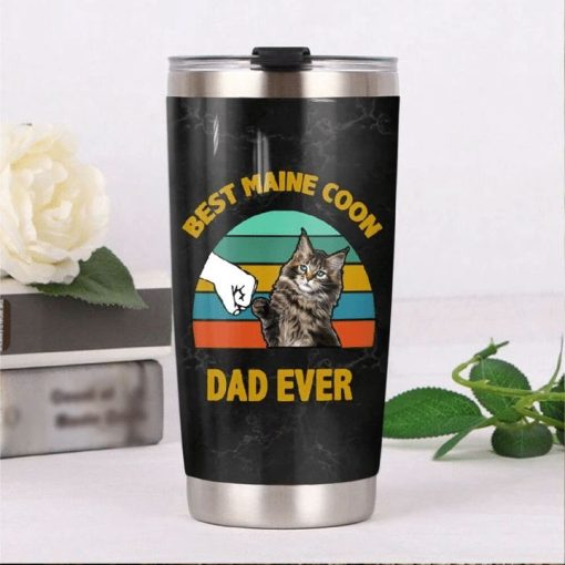 Cat Dad Ever Stainless Steel Cup