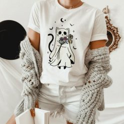 Cat Ghost Cute Halloween Shirt