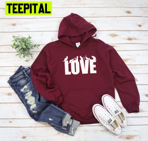 Cat Love Meow Trending Unisex Hoodie