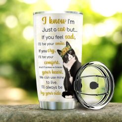 Cat Sunflower Stainless Steel Cup