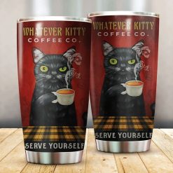 Cat- Whatever Kitty Coffee Stainless Steel Cup