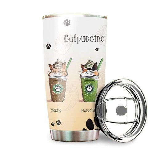 Catpuccino Kitty Cafe Stainless Steel Cup