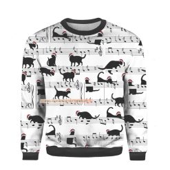 Cats Merry Christmas 2022 Ugly 3D Sweatshirt