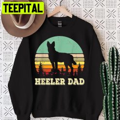 Cattle Dog Red Blue Pet Heeler Dad Cute Single Dad Halloween Shirt