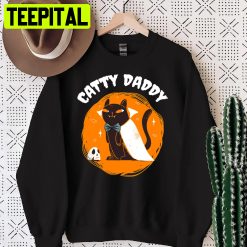 Catty Daddy Cat Dad Halloween Shirt