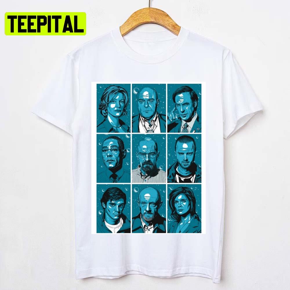 Character Collage Breaking Bad Graphic Unisex T-Shirt