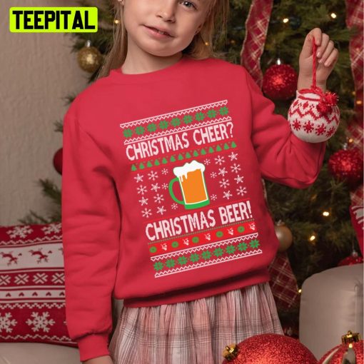 Cheer Christmas Beer Ugly Unisex Sweatshirt