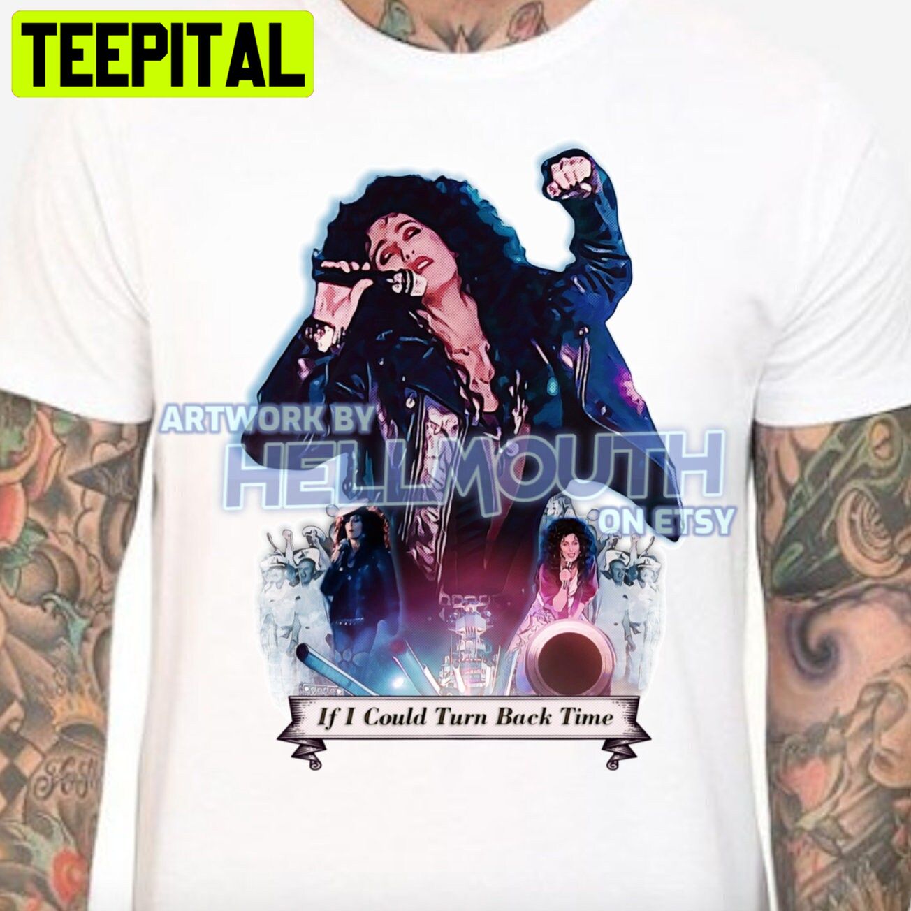 Cher If I Could Turn Back Time Music Video Pop Art Halloween Trending Unsiex T-Shirt