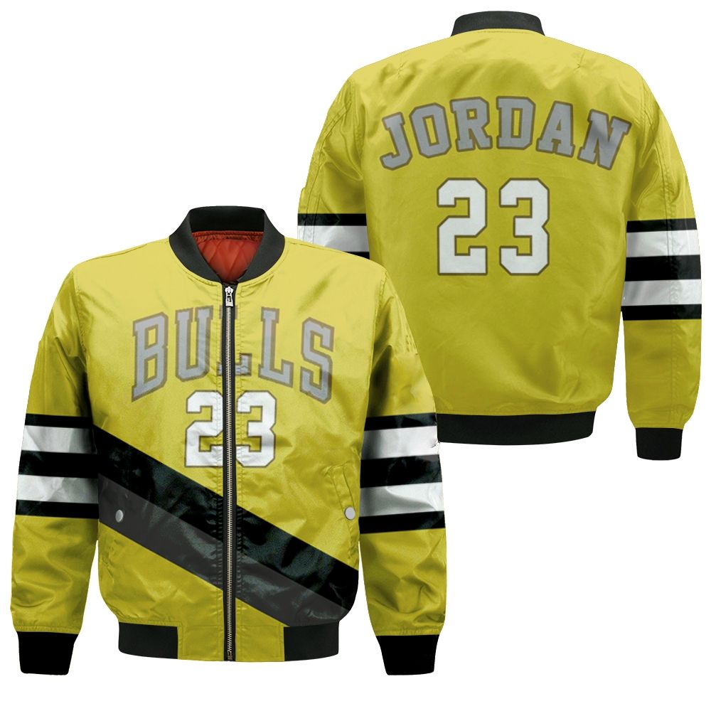 Chicago Bulls NBA Two Tone Yellow Jacket