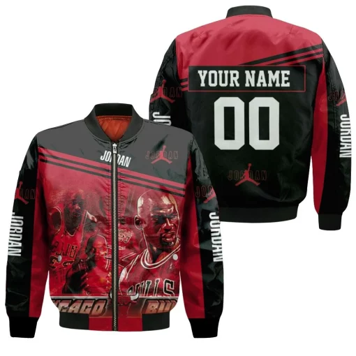 Chicago Bulls Michael Jordan 23 Personalized Bomber Jacket