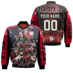 Chicago Bulls Michael Jordan And Legends Personalized Bomber Jacket