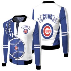 Chicago Cubs 3d Fleece Bomber Jacket