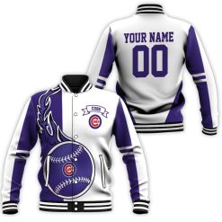 Chicago Cubs 3d Personalized Baseball Jacket