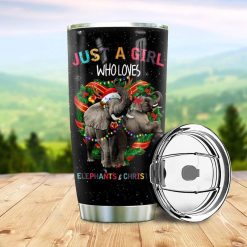 Christmas Elephant Stainless Steel Cup