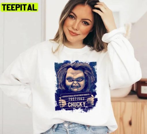 Chucky Mugshot Premium Halloween Graphic Unisex Sweatshirt