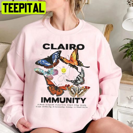 Clairo Merch Butterfly Trending Unisex Shirt