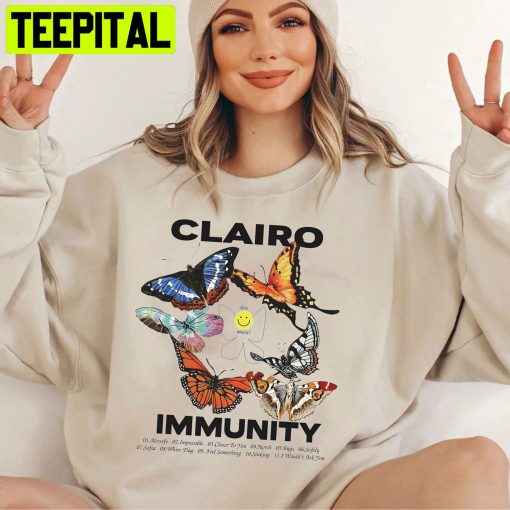 Clairo Merch Butterfly Trending Unisex Shirt