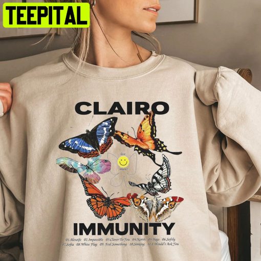 Clairo Merch Butterfly Trending Unisex Shirt