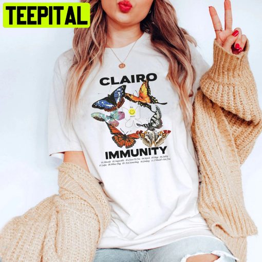 Clairo Merch Butterfly Trending Unisex Shirt