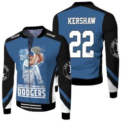 Clayton Kershaw 22 La Dodgers Fleece Bomber Jacket