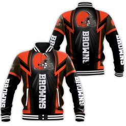 Cleveland Browns For Fan Baseball Jacket