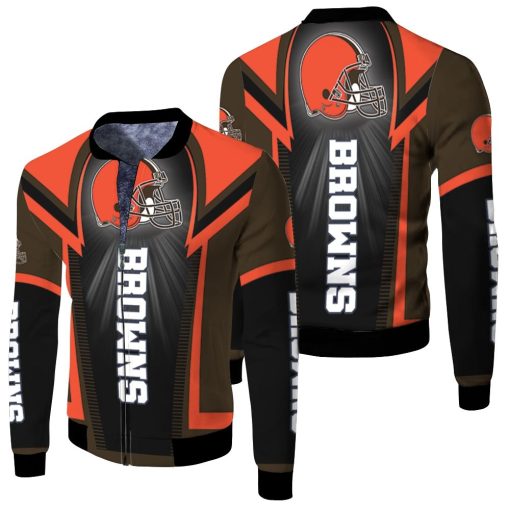 Cleveland Browns For Fans Fleece Bomber Jacket