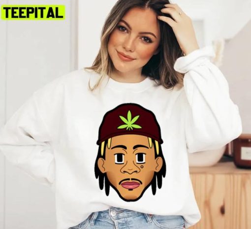 Clip Art Wiz Khalifa Face Unisex Sweatshirt