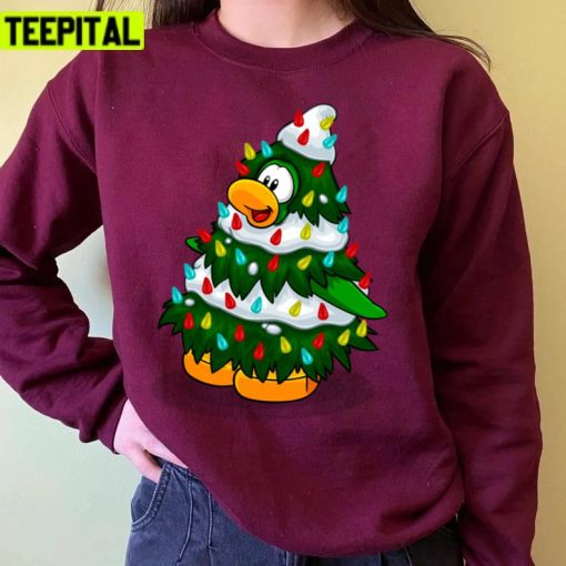 Club Penguin Christmas The Chubby Xmas Tree Unisex Sweatshirt