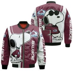 Colorado Avalanche Snoopy Lover 3d Printed Bomber Jacket