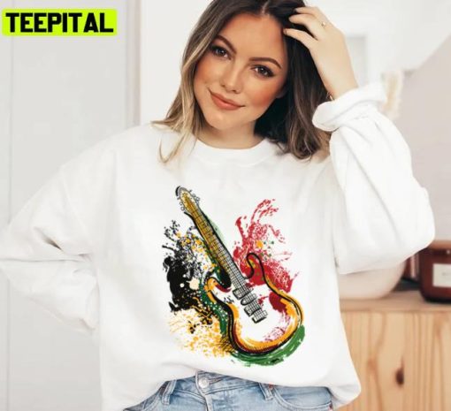 Colorful Guitar Roxy Music Unisex Sweatshirt