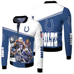 Colts 3d Jersey Fleece Bomber Jacket