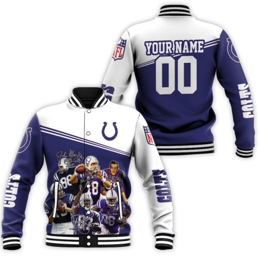 Colts 3d Personalized Baseball Jacket