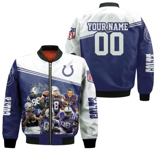 Colts 3d Personalized Bomber Jacket