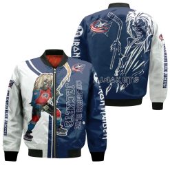 Columbus Blue Jackets And Zombie For Fans Bomber Jacket