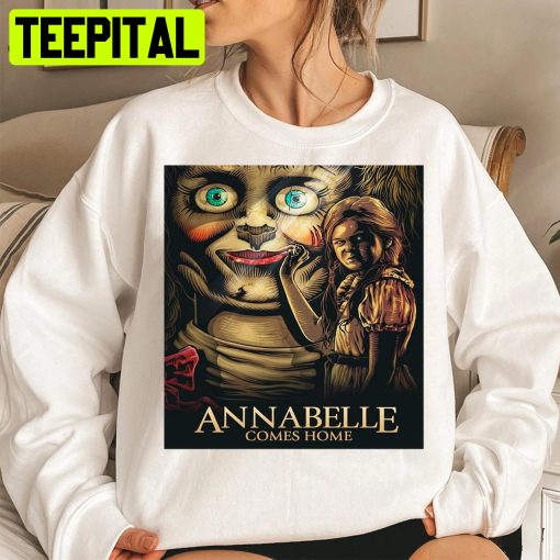 Comes Home Horror Movie Cool Halloween Annabelle Shirt